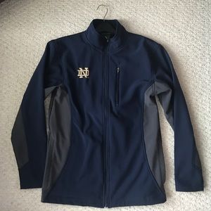 Men’s athletic zip up jacket Notre Dame